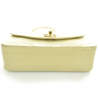 Chanel Lambskin Ribbon Stitched Flap Beige 4 of 12