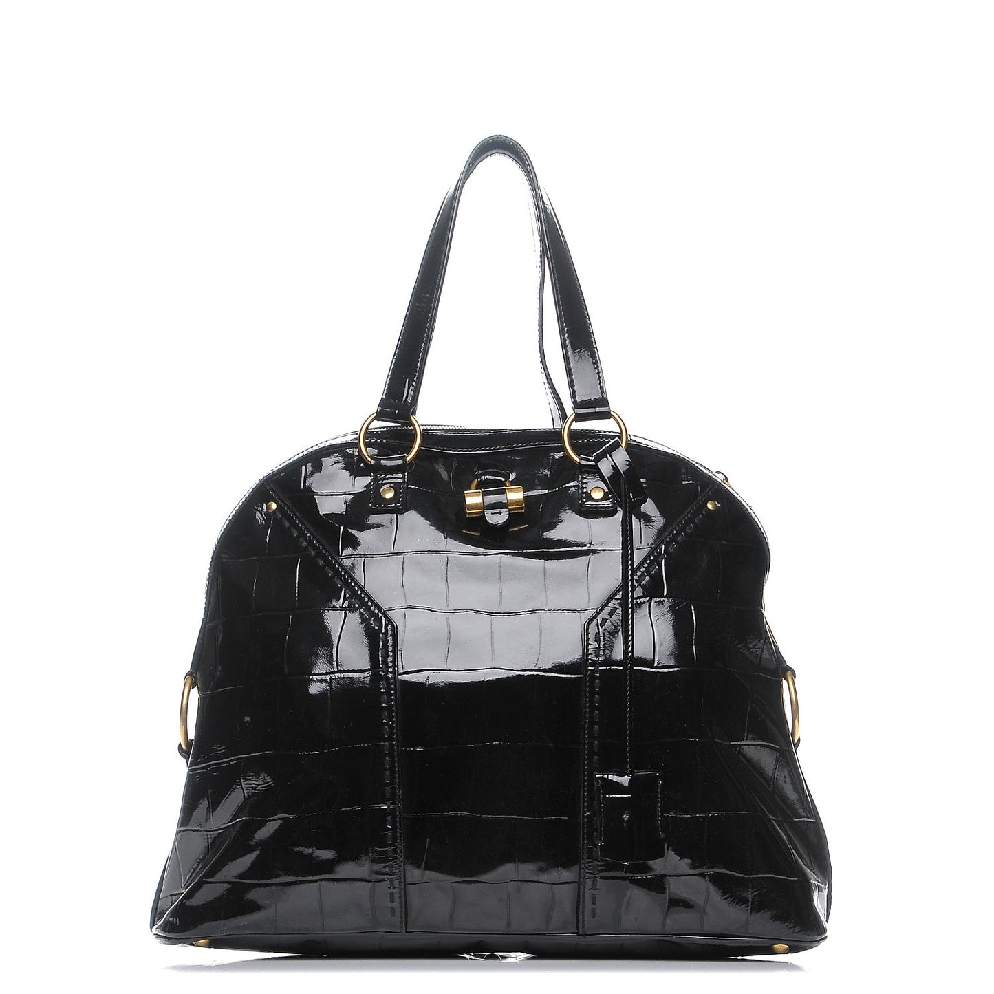 Patent Croc Oversized Muse Black