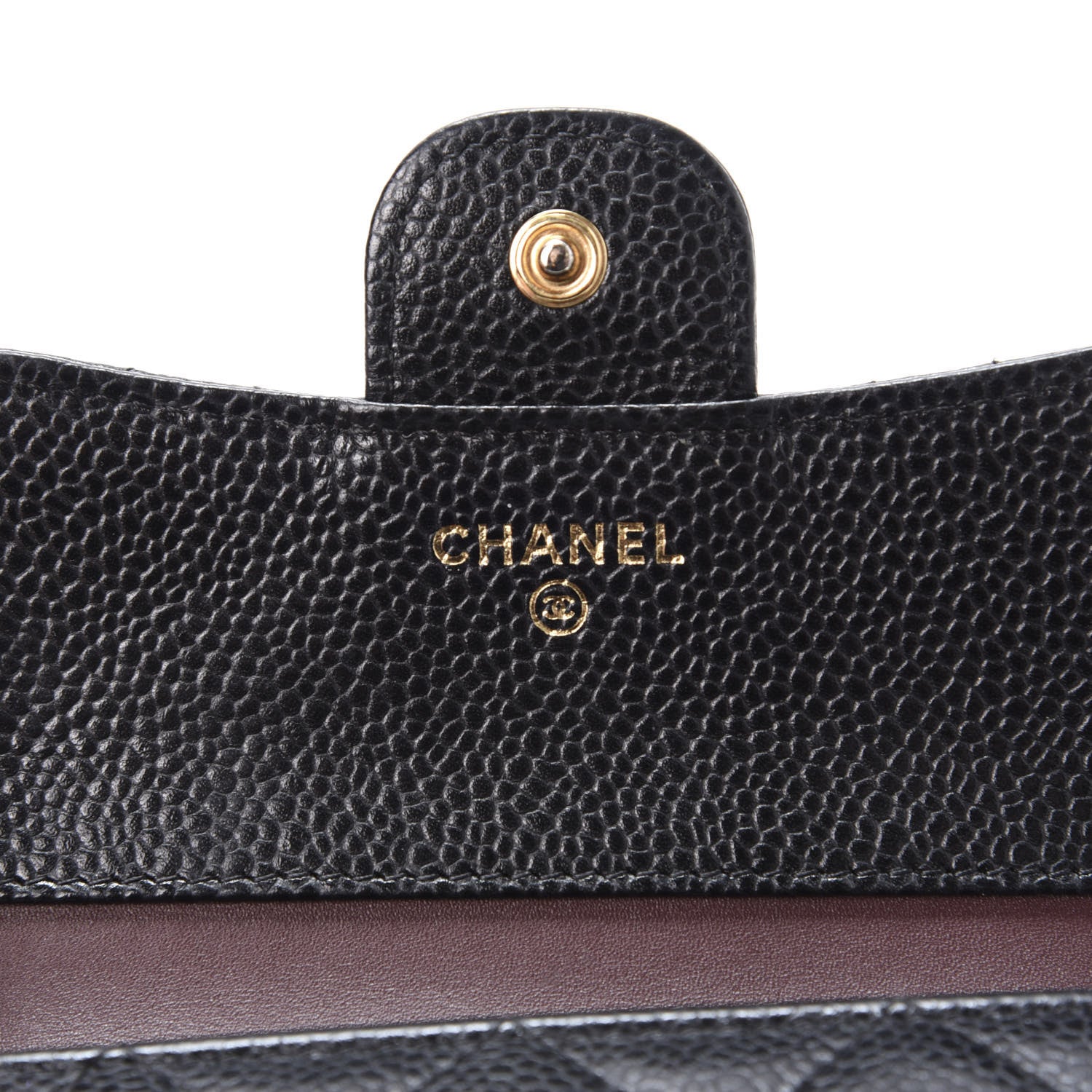 Chanel Caviar Quilted Compact Flap Wallet Black 9 of 13