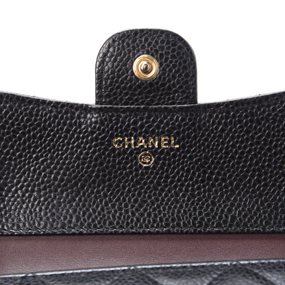 Chanel Caviar Quilted Compact Flap Wallet Black 9 of 13