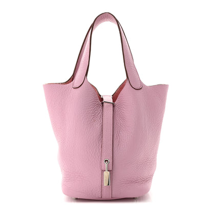 Hermes Taurillon Clemence Picotin Lock 18 PM Mauve Sylvestre 1 of 14