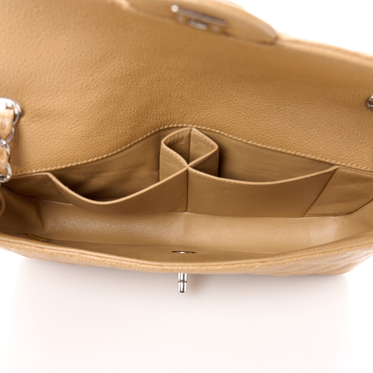 Chanel Caviar Quilted East West Flap Beige 5 of 11