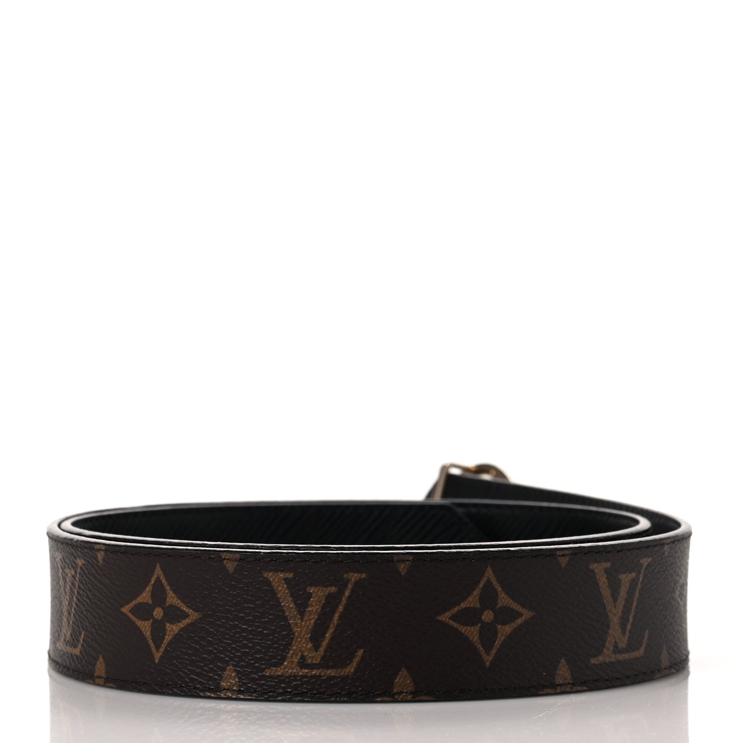 Monogram 20mm LV Circle Reversible Belt 90 36 Black