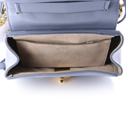 Chloe Calfskin Quilted Mini Drew Bijou Shoulder Bag Washed Blue 5 of 11