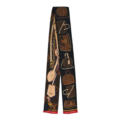 Louis Vuitton Silk Monogram Tribute To Bandeau Marron 2 of 4