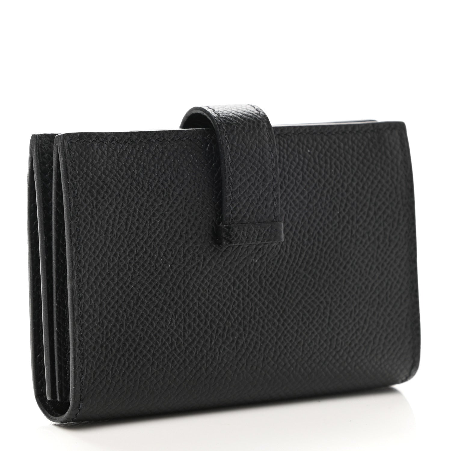 Hermes Epsom Monochrome Bearn Card Holder Wallet Black 2 of 5