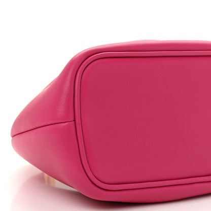 Jacquemus Calfskin Le Petit Calino Ring Top Handle Bag Dark Pink 9 of 10