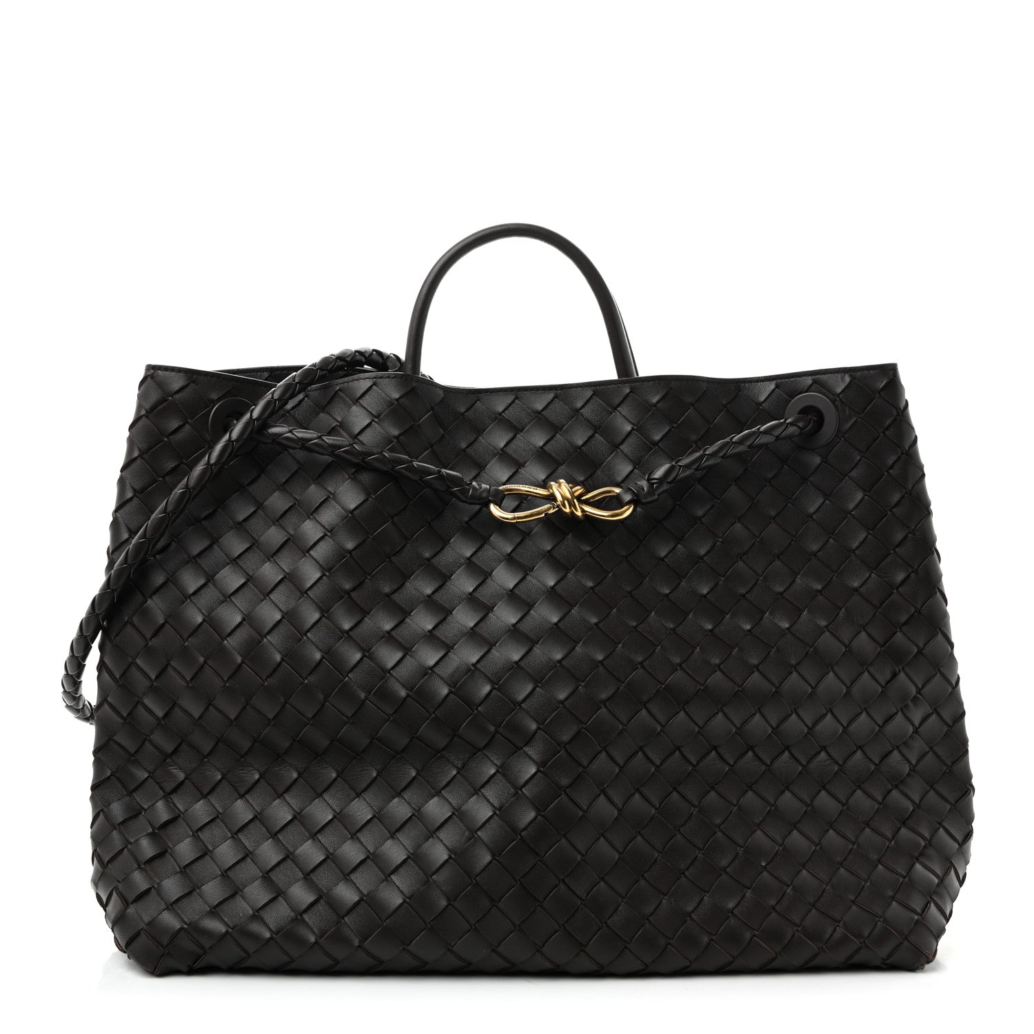 Bottega Veneta Nappa Intrecciato Large Andiamo Shoulder Bag Fondant 2 of 25