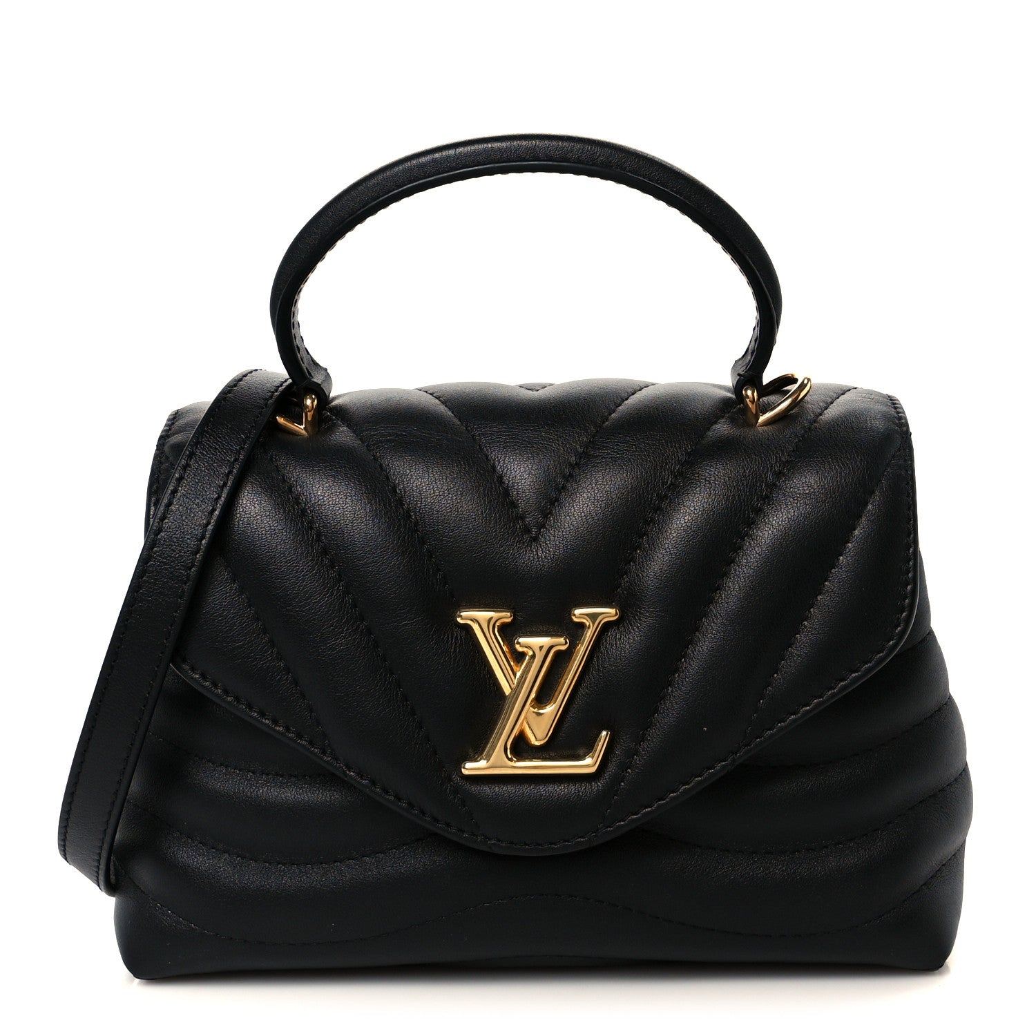 Louis Vuitton Calfskin Hold Me New Wave Black 1 of 10