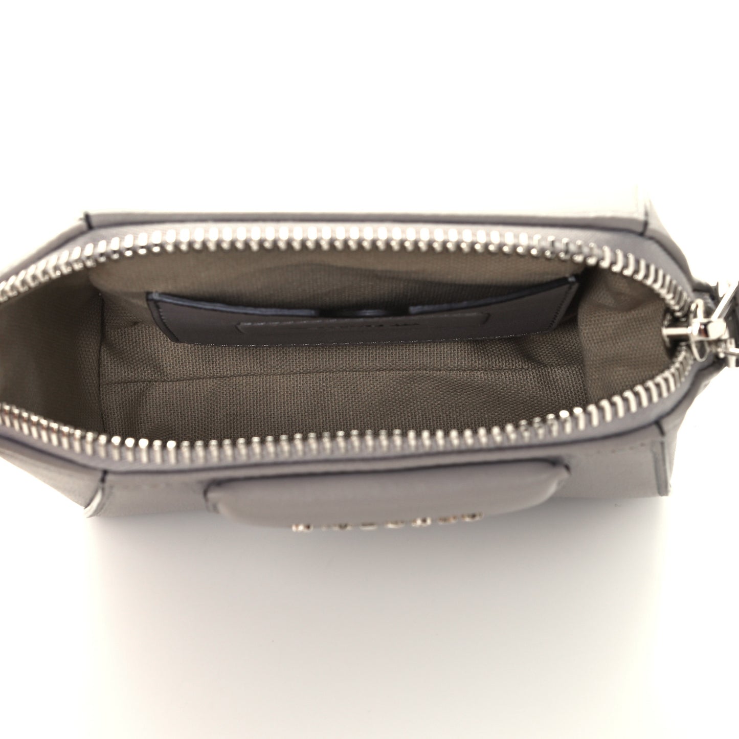 Sugar Goatskin Nano Antigona Pearl Grey