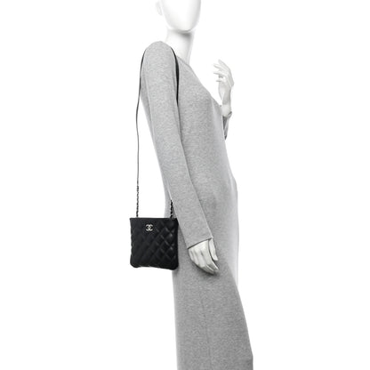 Chanel Lambskin Quilted Crossbody Bag Black 2 of 11