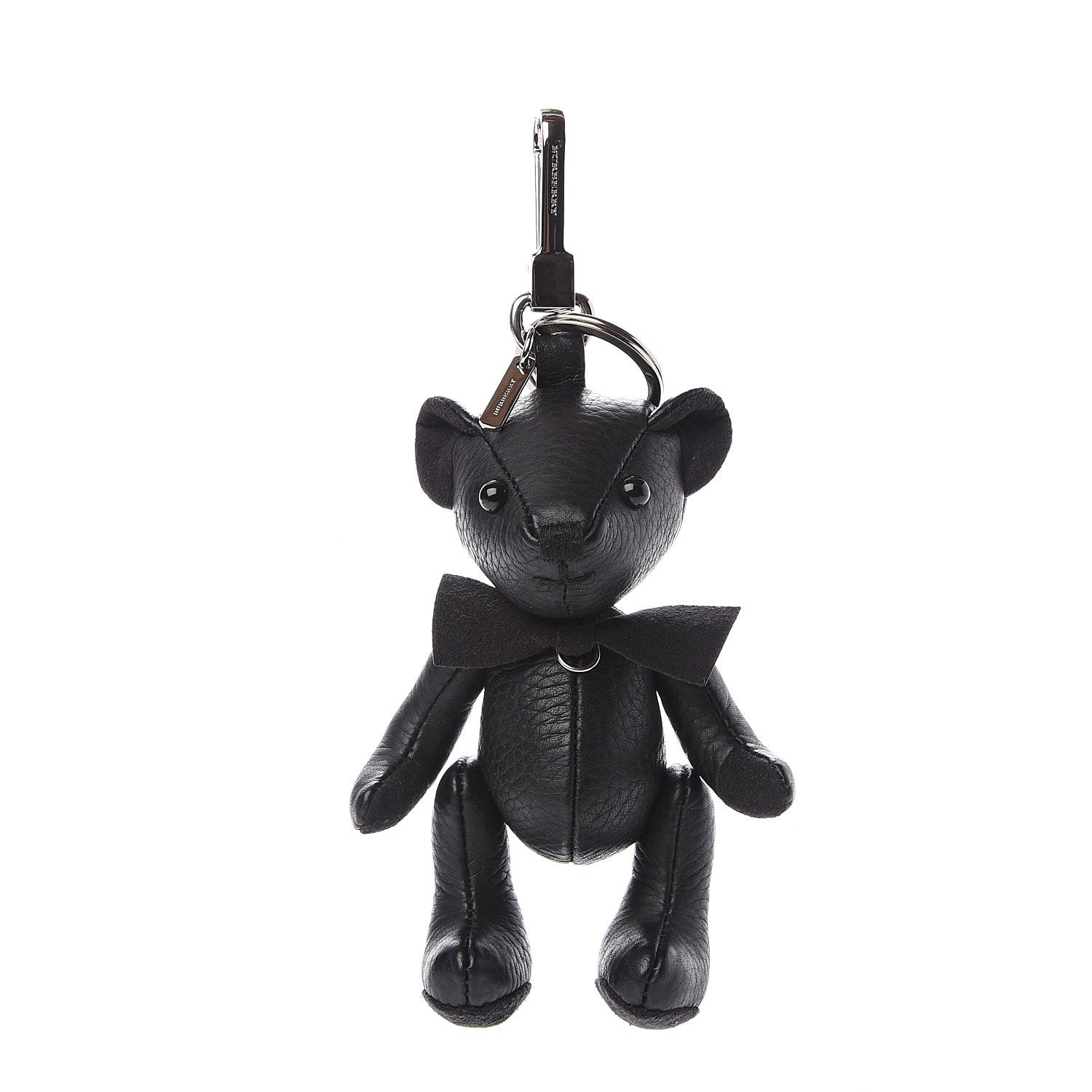 Burberry Grained Calfskin Thomas Bear Bag Charm Black 1 of 6
