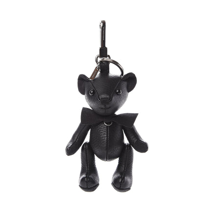 Burberry Grained Calfskin Thomas Bear Bag Charm Black 1 of 6