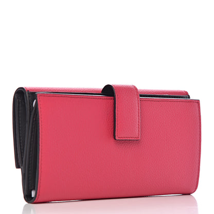 Alexander McQueen Calfskin Skull Continental Wallet Fuchsia 3 of 8