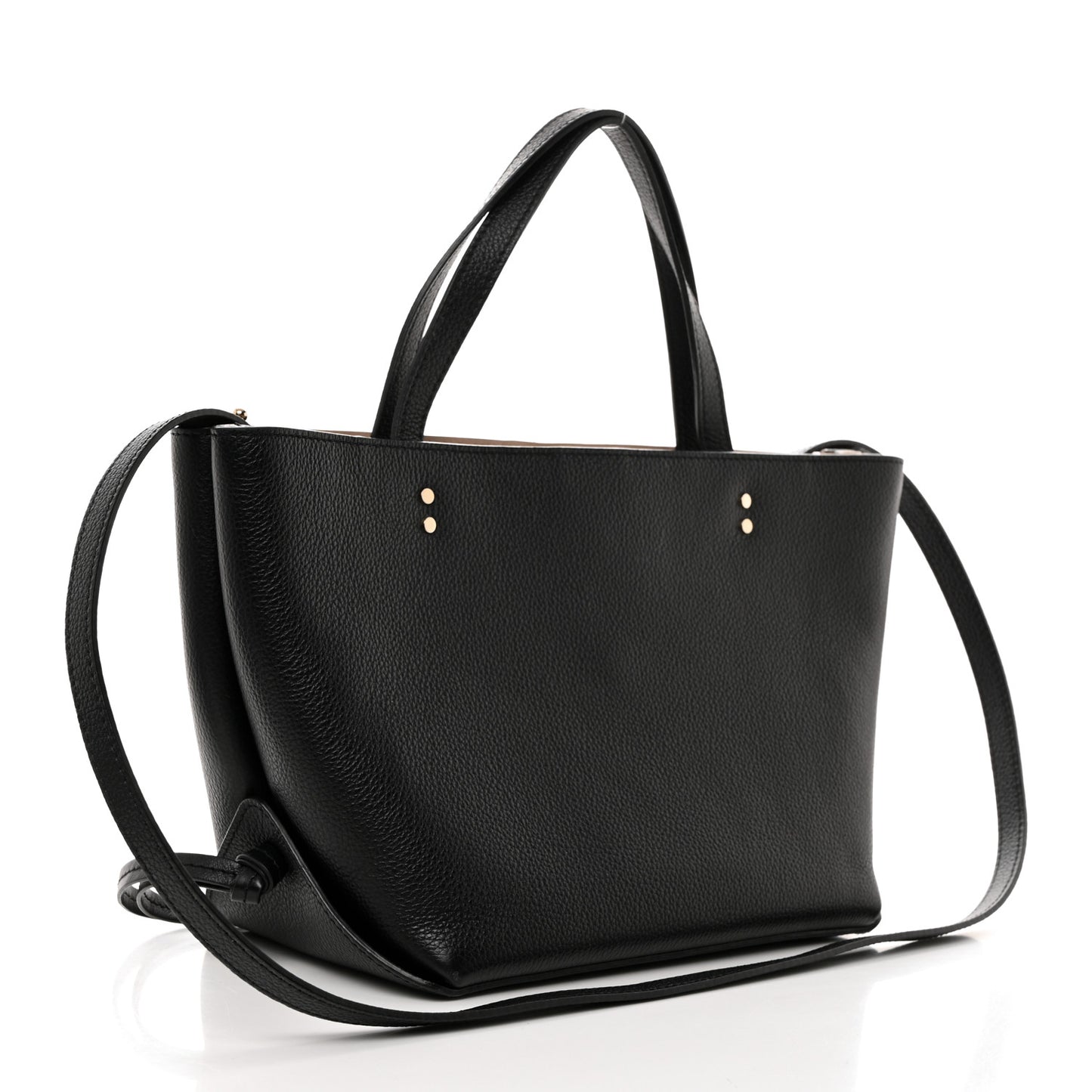 Calfskin Small East West Sense Tote Black