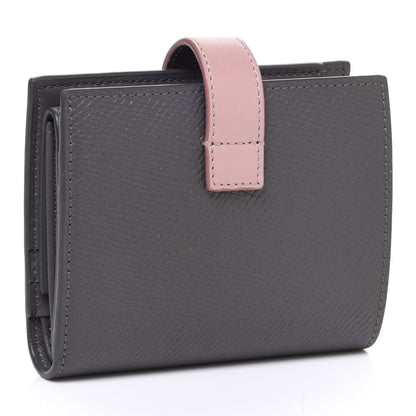 Celine Grained Calfskin Small Multifunction Strap Wallet Grey Vintage Pink 3 of 7
