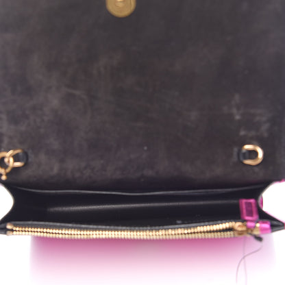 Saint Laurent Metallic Calfskin Classic Monogram Kate Tassel Chain Walle Fuchsia 5 of 14