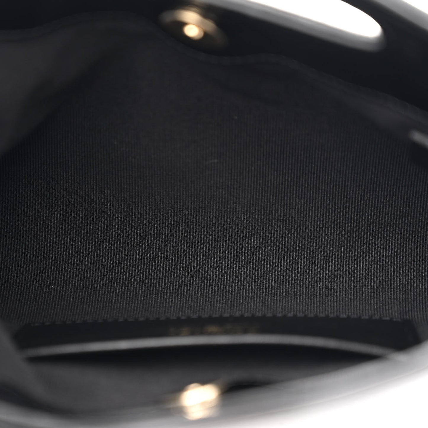 Shiny Crumpled Calfskin Quilted Nano 31 Shopping Bag Black