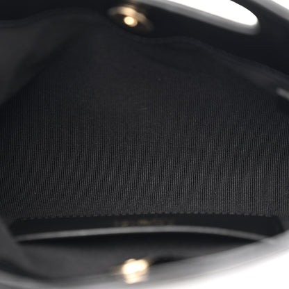 Chanel Shiny Crumpled Calfskin Quilted Nano 31 Shopping Bag Black 5 of 11