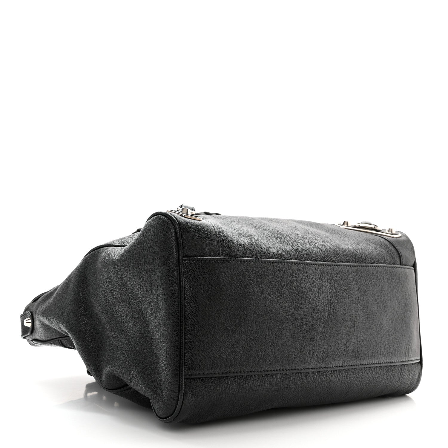 Balenciaga Chevre Silver Metallic Edge Hardware Velo Black 4 of 10