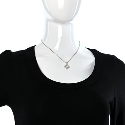 David Yurman Sterling Silver Diamond Quatrefoil Pendant Necklace 3 of 4
