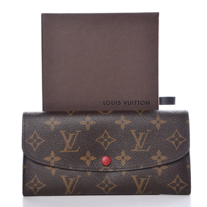 Louis Vuitton Monogram Emilie Wallet Red 8 of 8