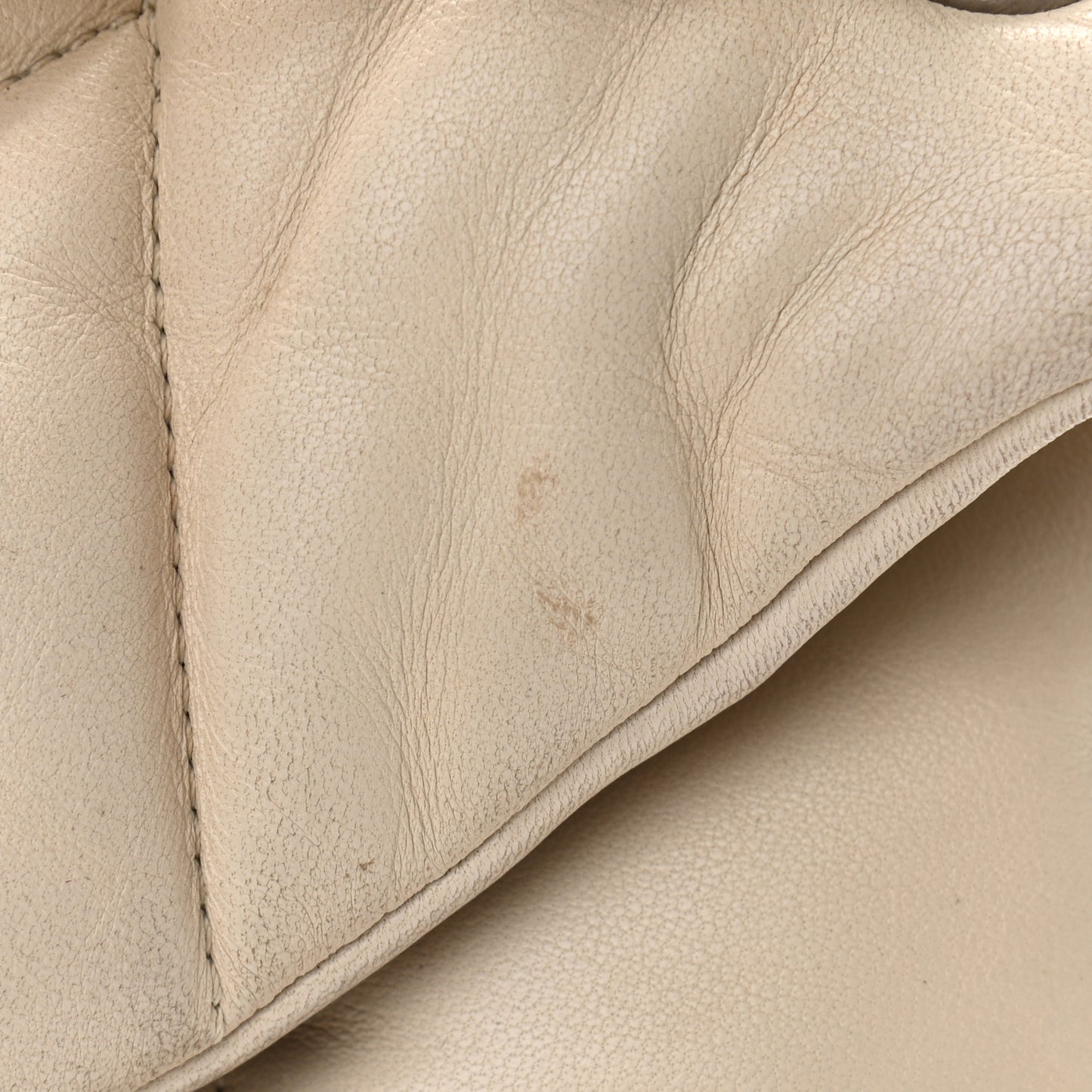 Lambskin Quilted Small Loulou Puffer Monogram Chain Satchel Blanc Vintage