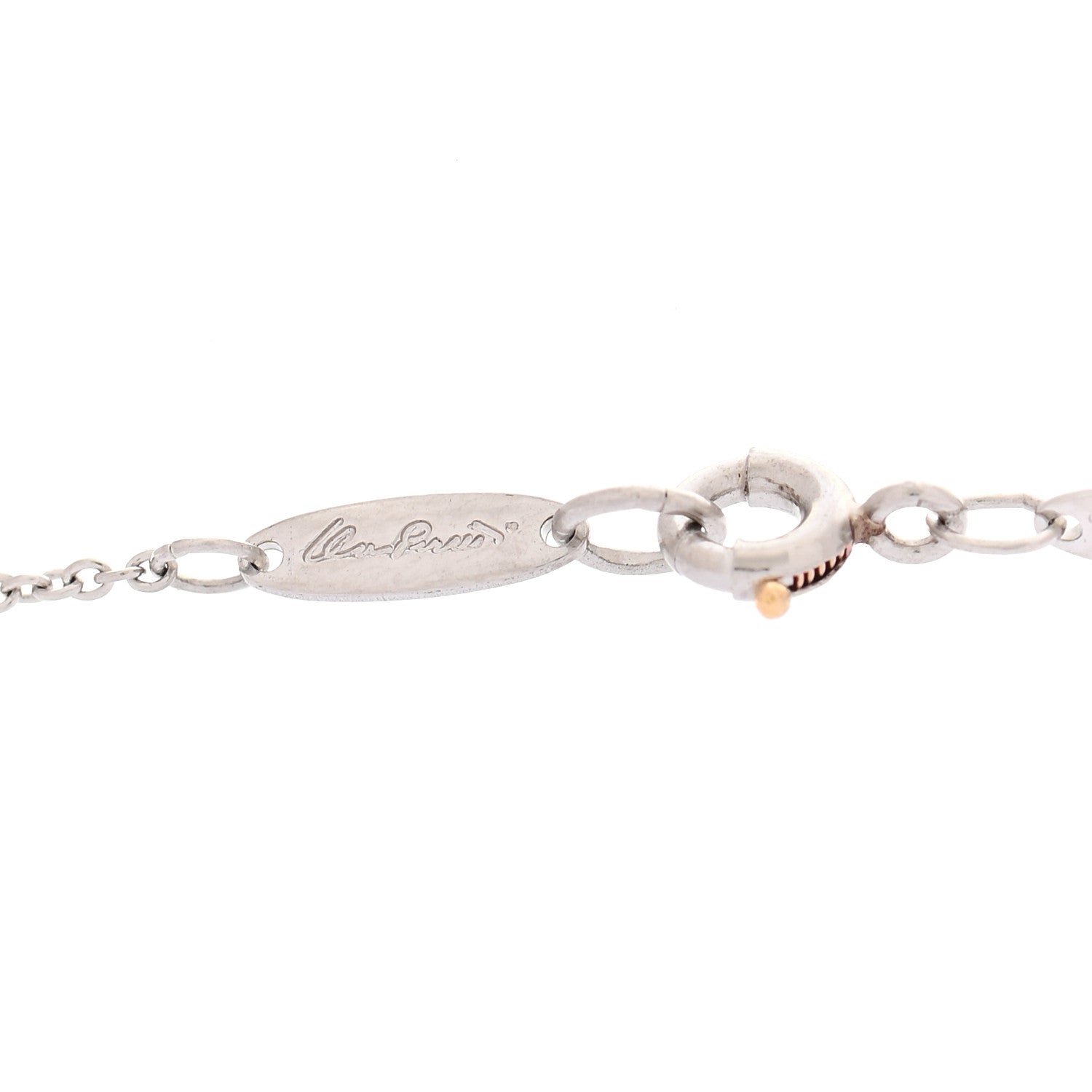 Tiffany Platinum Diamond 16mm Elsa Peretti Open Heart Pendant Necklace 6 of 8