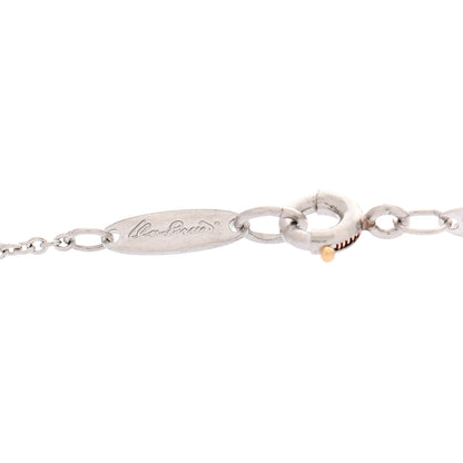 Tiffany Platinum Diamond 16mm Elsa Peretti Open Heart Pendant Necklace 6 of 8