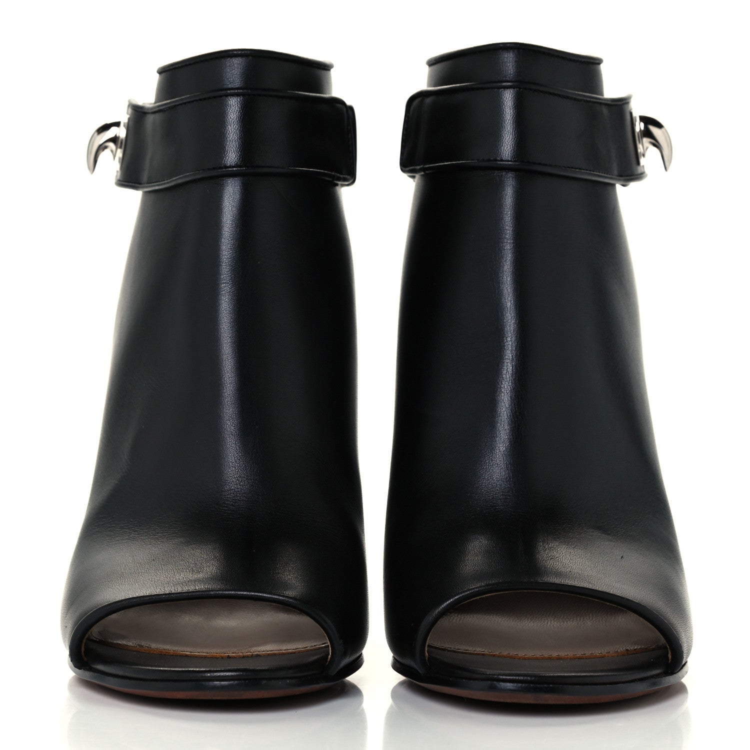 Givenchy Calfskin Shark Lock Wedges 39.5 Black 2 of 11