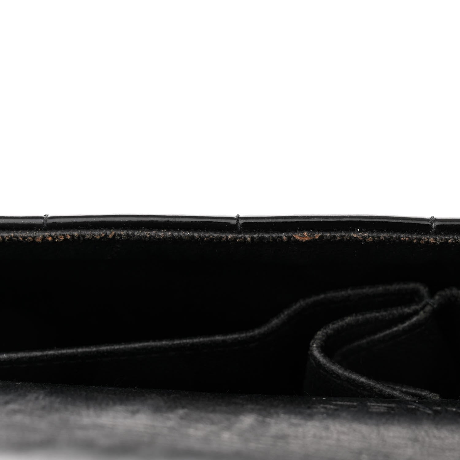 Chanel Patent Quilted East West Chocolate Bar Flap Black 13 of 15