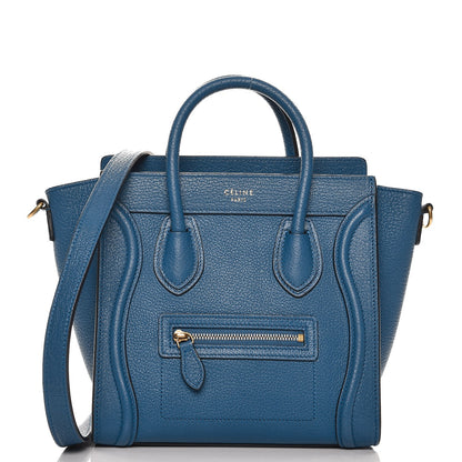 Celine Goatskin Nano Luggage Sea 1 of 9