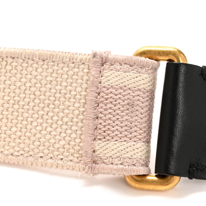 Christian Dior Canvas Embroidered Shoulder Strap Pink Beige 6 of 6