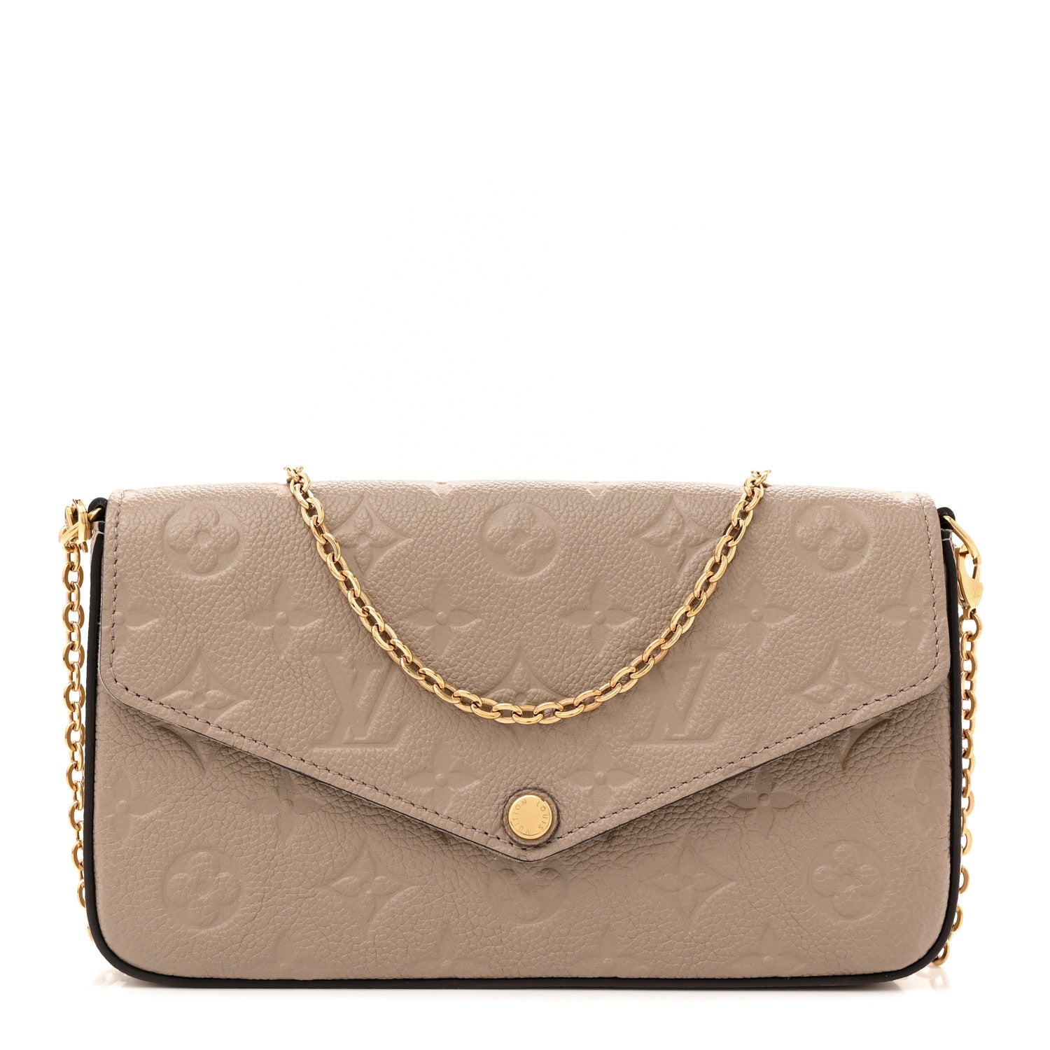 Louis Vuitton Empreinte Pochette Felicie Chain Wallet Tourterelle 1 of 11