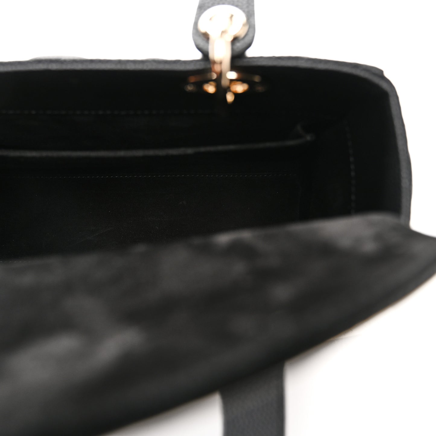 Grained Calfskin Cannage Medium Lady Dior Black