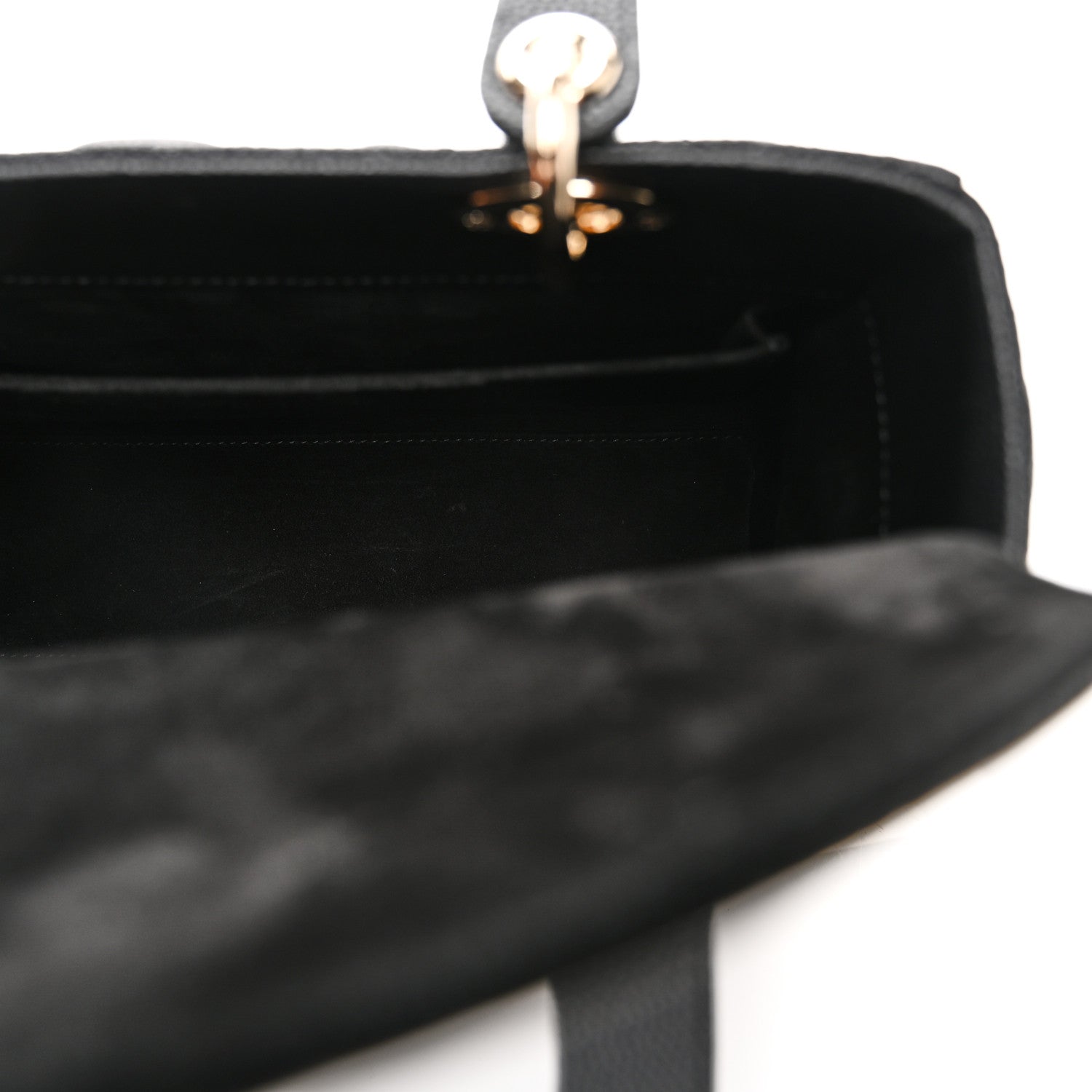 Christian Dior Grained Calfskin Cannage Medium Lady Dior Black 5 of 11
