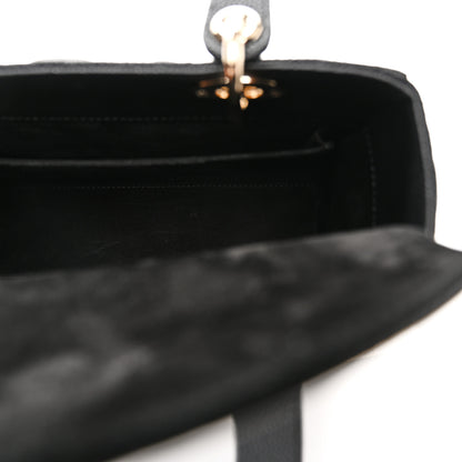 Christian Dior Grained Calfskin Cannage Medium Lady Dior Black 5 of 11