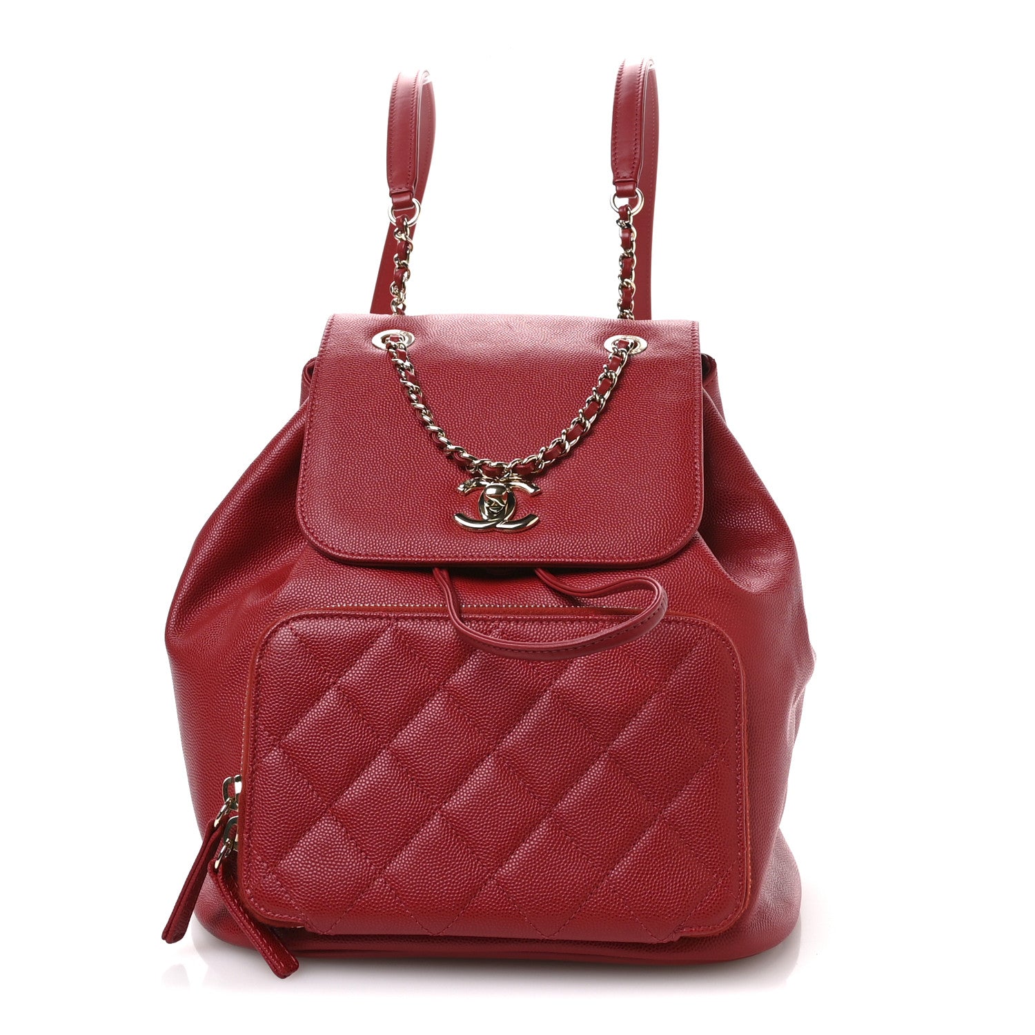 Chanel Caviar Quilted Business Affinity Backpack Red 1 of 10