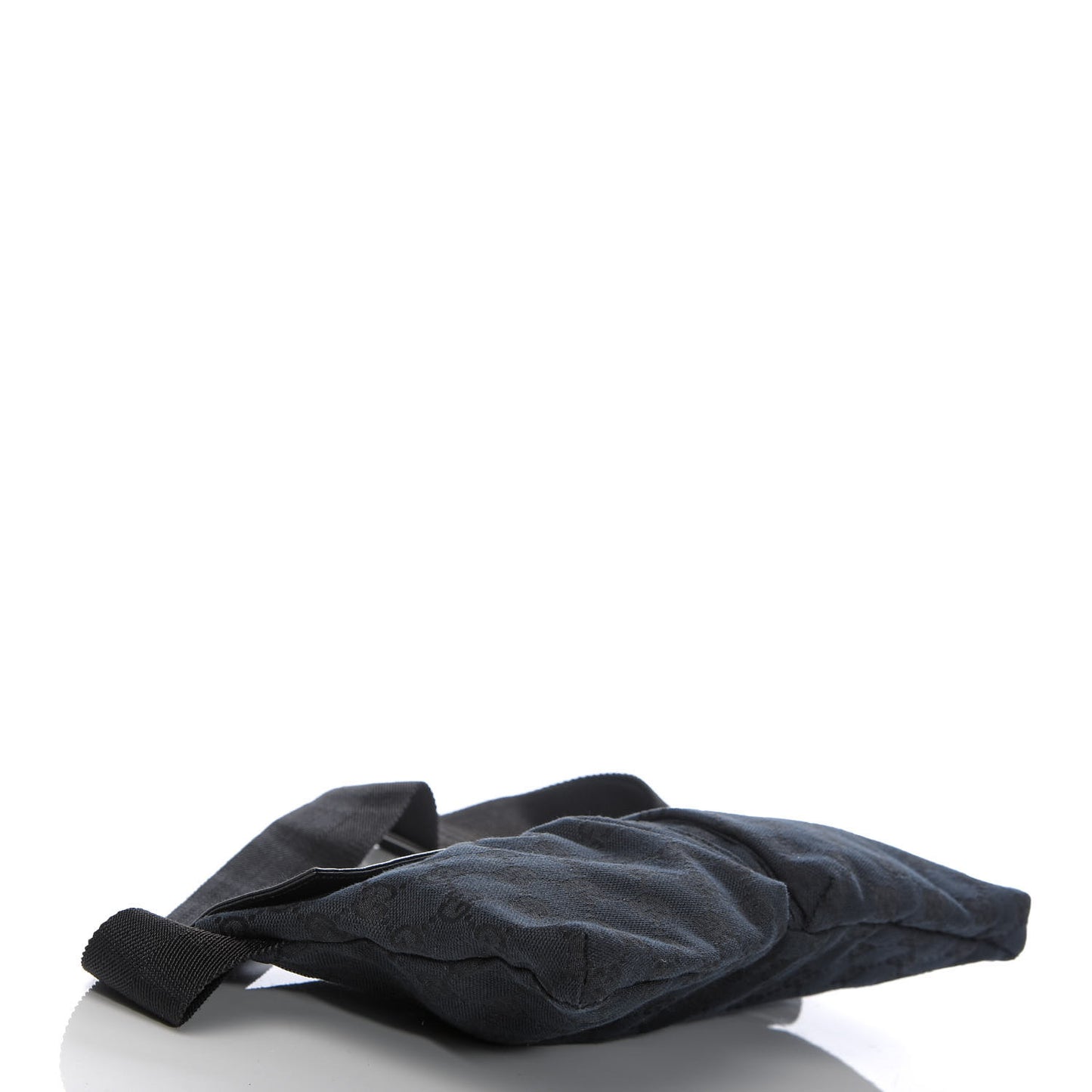 GG Monogram Double Pocket Belt Bag Black