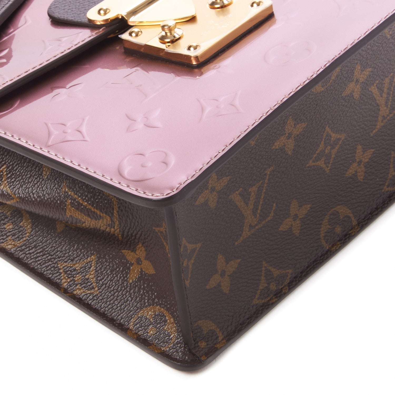 Louis Vuitton Vernis Monogram Spring Street Rose Pale Metallise 5 of 7
