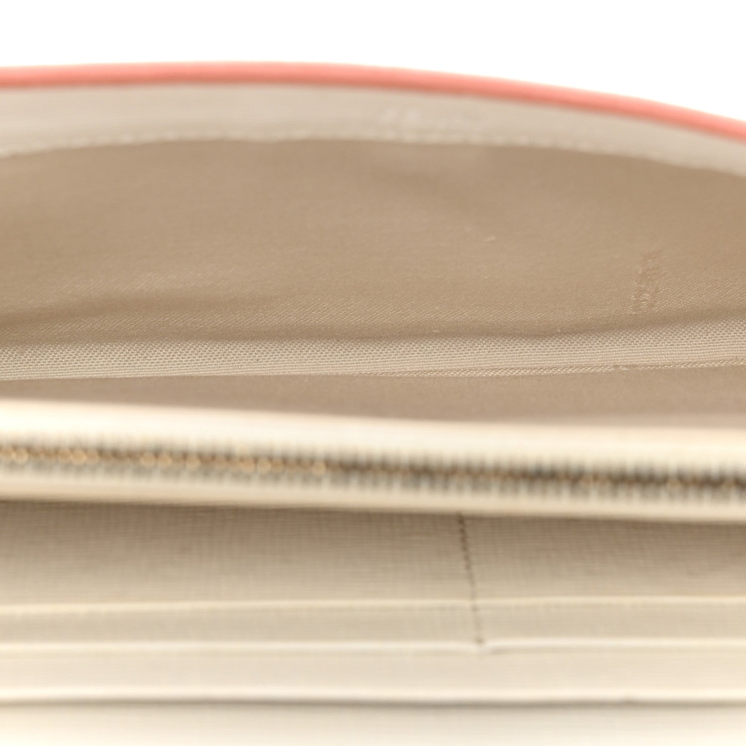 Fendi Vitello Elite Bi-Color Simply Continental Wallet Pesca White Plaster 5 of 11