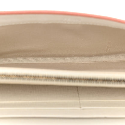 Fendi Vitello Elite Bi-Color Simply Continental Wallet Pesca White Plaster 5 of 11