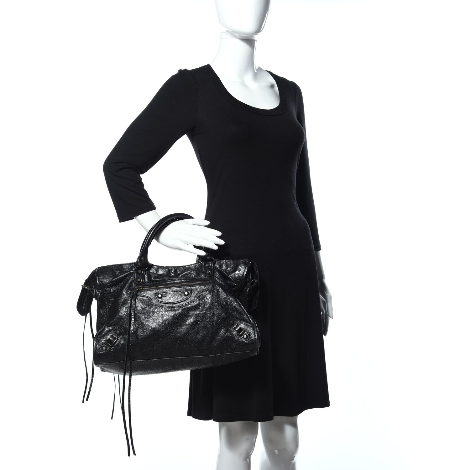 Balenciaga Agneau Classic Hardware City Black 2 of 8