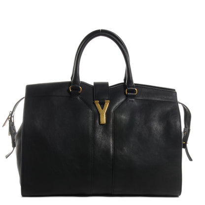 Saint Laurent Leather Large Cabas Chyc Black 1 of 9