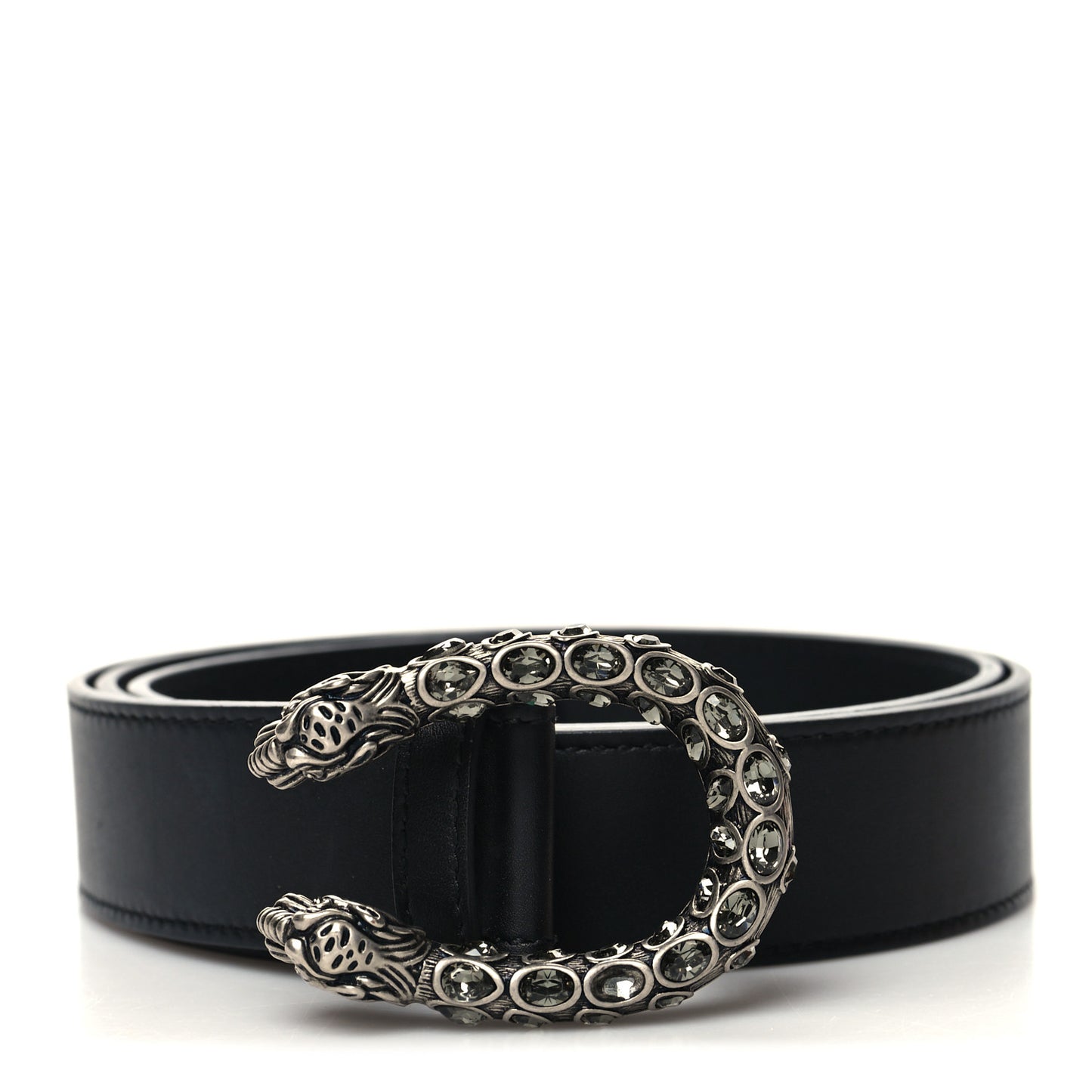 Moon Calfskin Crystal Dionysus 30mm Belt 85 34 Black Black Diamond