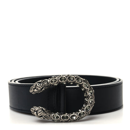 Gucci Moon Calfskin Crystal Dionysus 30mm Belt 85 34 Black Black Diamond 1 of 6
