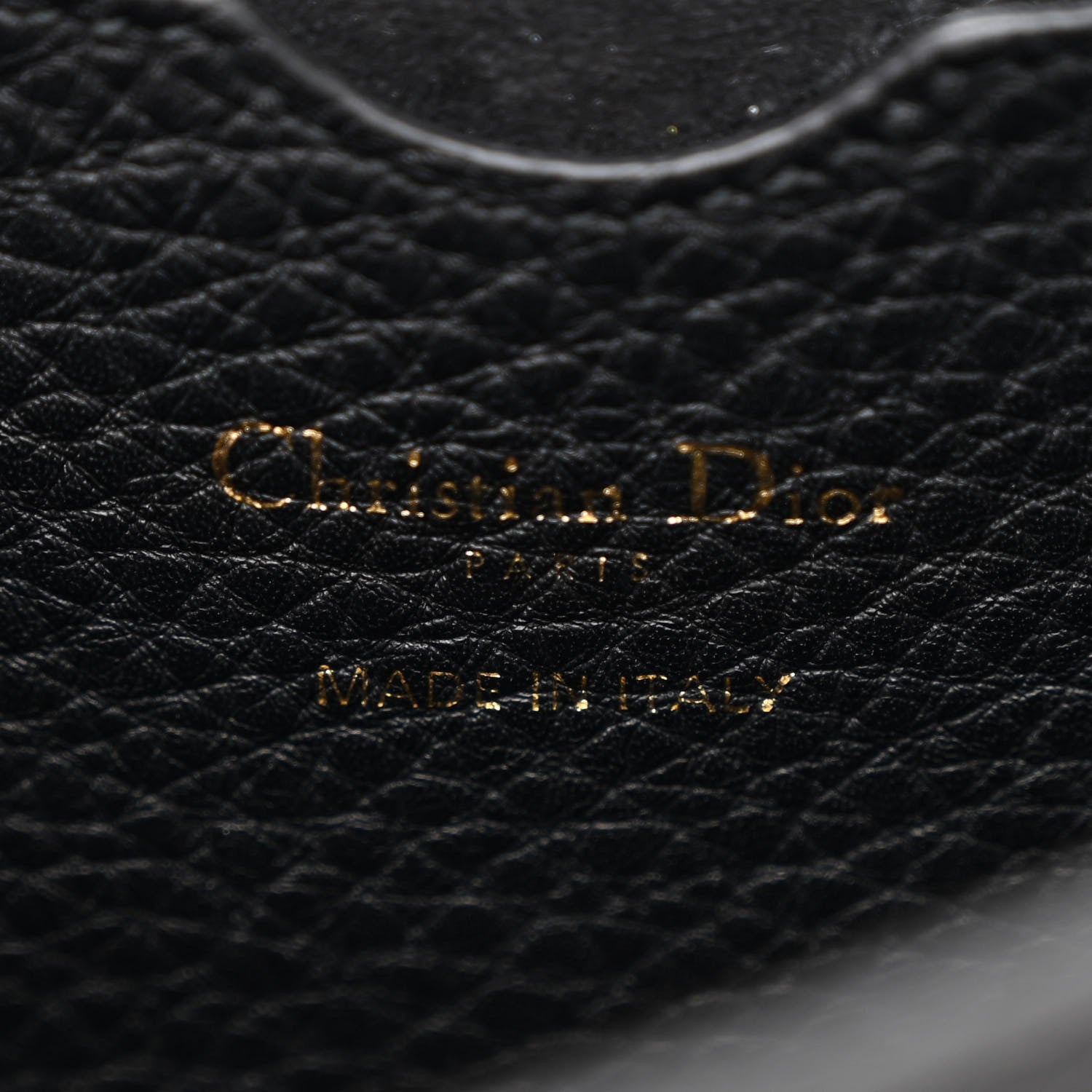 Christian Dior Grained Calfskin Large Bobby Flap Black 6 of 10