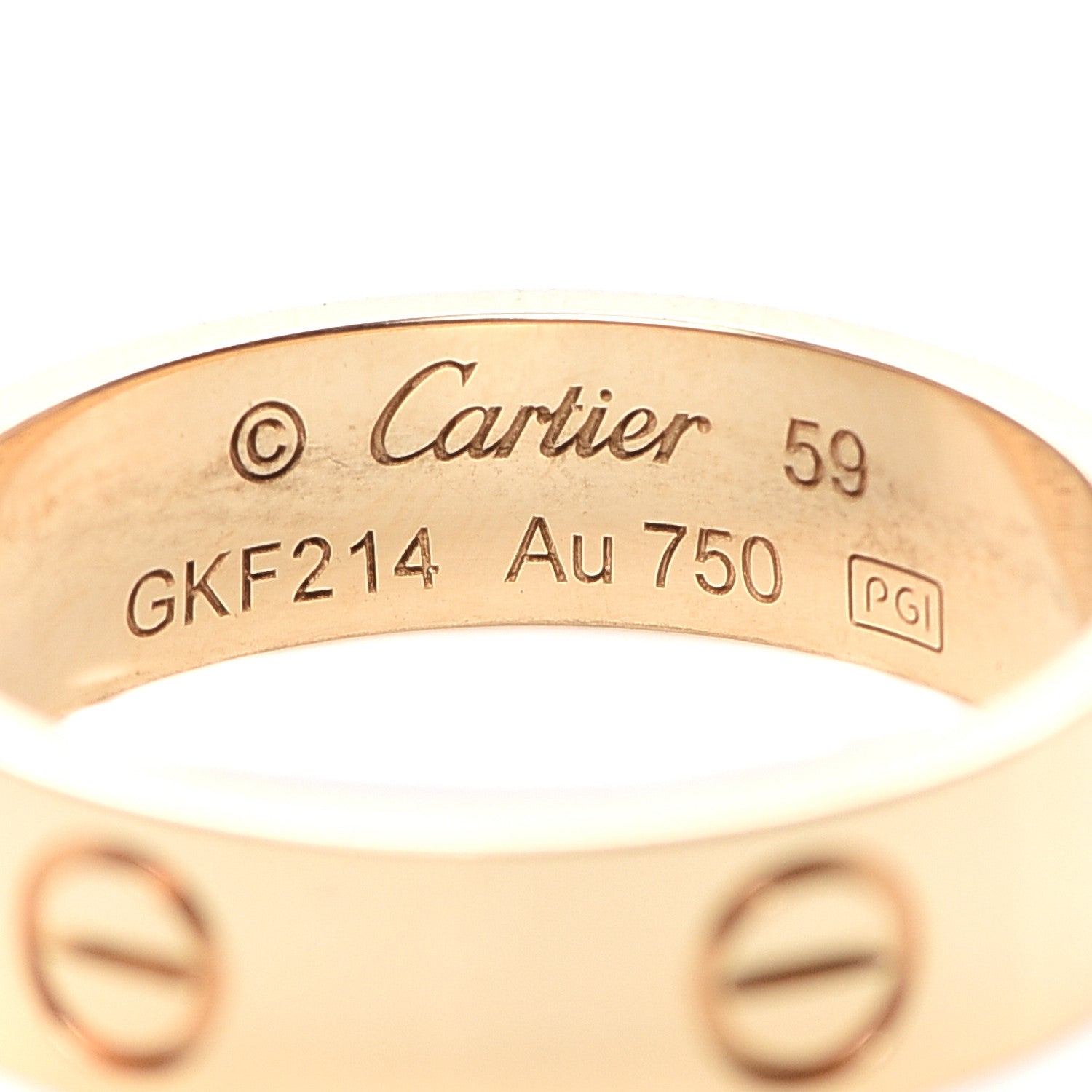 Cartier 18K Yellow Gold 5.5mm LOVE Ring 59 8.75 4 of 4