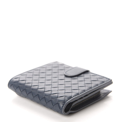 Bottega Veneta Nappa Intrecciato Mini Wallet Dark Blue 4 of 7