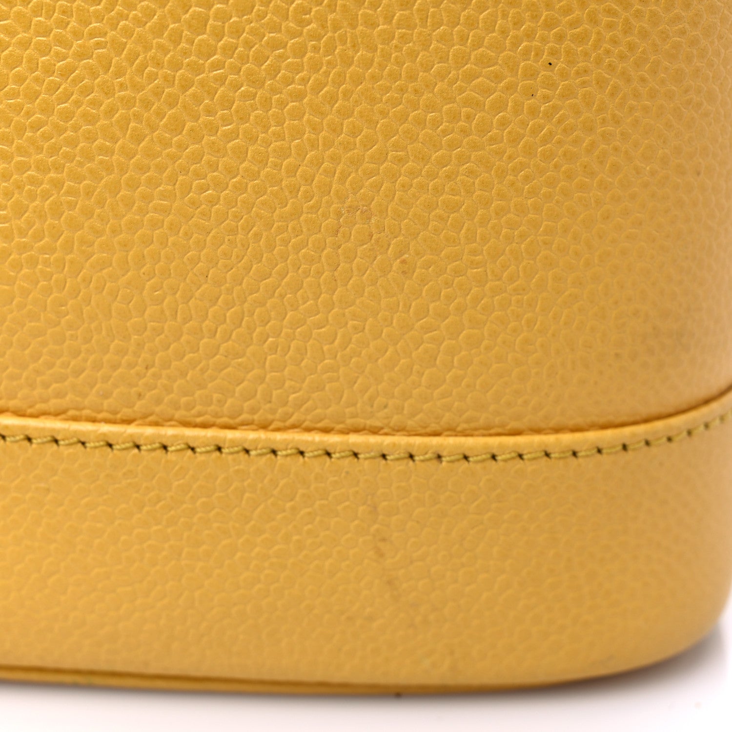 Chanel Caviar Vanity Cosmetic Case Yellow 23 of 29